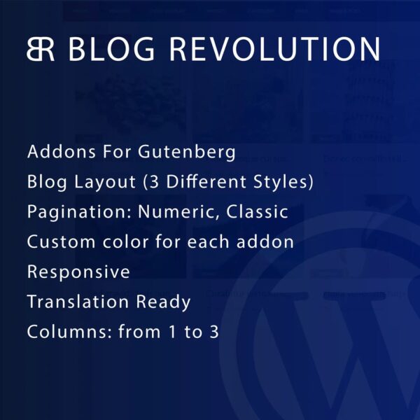 Blog Revolution – Advanced Blogging Plugin for Gutenberg